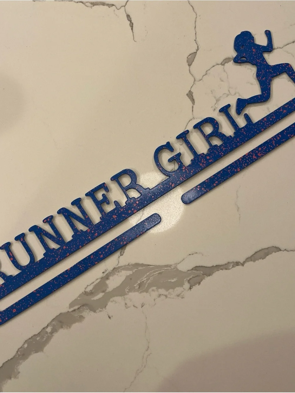 Medal Holder Display Hanger Trophy Shelf Wall Mount Medals runner girl running